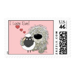 Komondor - I Love Ewe! Postage Stamps