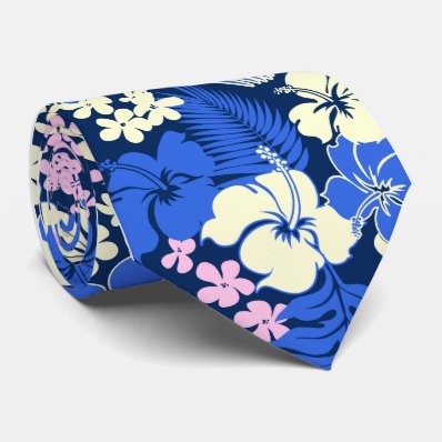 Kona Bay Hawaiian Hibiscus Ties