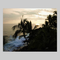 Kona coast sunsetting 1 posters