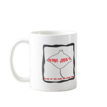 Kona Jake's Manta Ray Dive Mug by littlegrasshack Kona Jake's Manta Ray Dive Mug