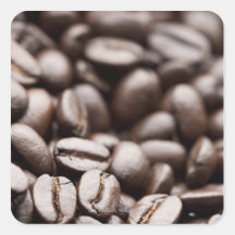 Kona Purple Mountain organic coffee beans Square Stickers