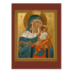Konevitsa Mother of God Prayer Card Post Card
