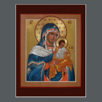 Konevitsa Mother of God Prayer Card postcards