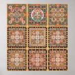 Kongokai Mandala Print