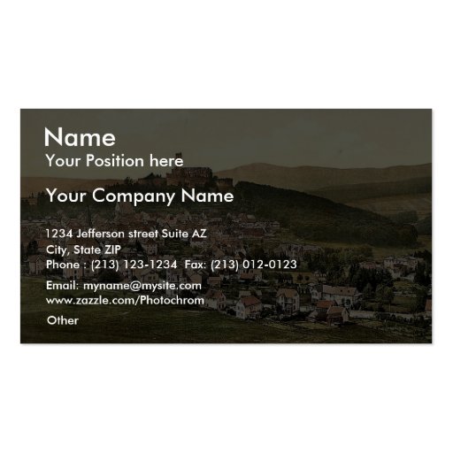 Konigstein in the Taunus, Frankfort on Main (i.e. Business Cards (front side)