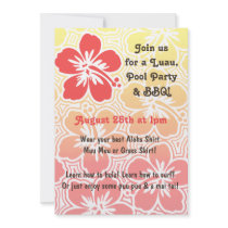 Kono Hibiscus Tropical Invitations