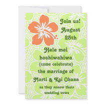 Kono Hibiscus Tropical Invitations