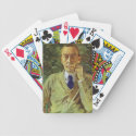Konstantin Somov- Portrait of the composer Sergei Playing Cards