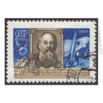 Konstantin Tsiolkovsky Russian Scientist cards by ussrspacestamps Konstantin Tsiolkovsky Russian Scientist cards
