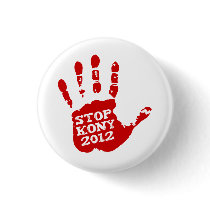 Kony 2012 Handprint Stop Joseph Kony Pins