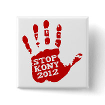 Kony 2012 Handprint Stop Joseph Kony Buttons