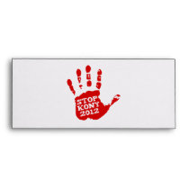 Kony 2012 Handprint Stop Joseph Kony Envelope