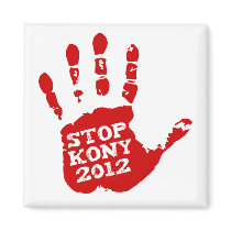 Kony 2012 Handprint Stop Joseph Kony Fridge Magnet