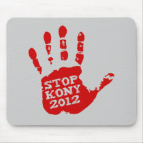 Kony 2012 Handprint Stop Joseph Kony Mousepads