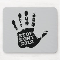 Kony 2012 Handprint Stop Joseph Kony Mousepads