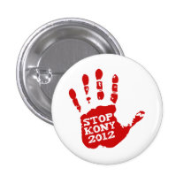 Kony 2012 Handprint Stop Joseph Kony Pins