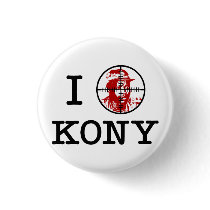 Kony 2012 Joseph Kony Target Crosshairs Buttons