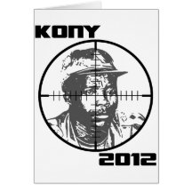 Kony 2012 Joseph Kony Target Crosshairs Card