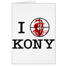 Kony 2012 Joseph Kony Target Crosshairs Card