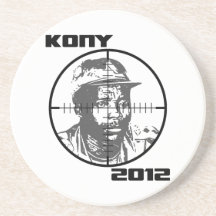 Kony 2012 Joseph Kony Target Crosshairs Drink Coaster