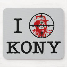 Kony 2012 Joseph Kony Target Crosshairs Mousepads