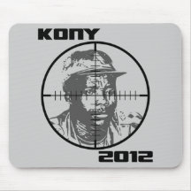 Kony 2012 Joseph Kony Target Crosshairs Mousepads