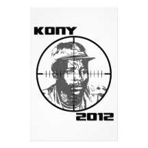 Kony 2012 Joseph Kony Target Crosshairs Custom Stationery