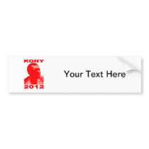 Kony 2012. Make Invisible Children Visible. Now. Bumper Sticker
