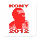 Kony 2012  Make Invisible Children Visible  Now  Square Sticker