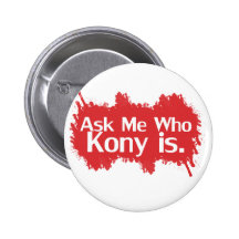 Kony 2012 pinback button