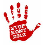 Kony 2012 Red Handprint Stop Joseph Kony Tee Shirts