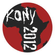 Kony 2012 round sticker