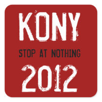 Kony 2012 Stickers    Stop at nothing