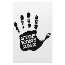 Kony 2012 Stop Joseph Kony Hand Custom Stationery