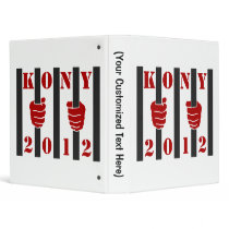 Kony 2012 Stop Joseph Kony Prison 3 Ring Binders