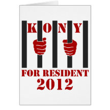 Kony 2012 Stop Joseph Kony Prison Greeting Card