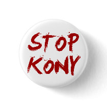 Kony 2012 Stop Red Bloody Joseph Kony Pins