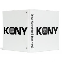 Kony 2012 Video QR Code Joseph Kony Vinyl Binders