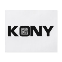Kony 2012 Video QR Code Joseph Kony Full Color Flyer