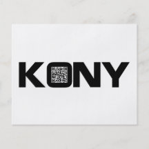 Kony 2012 Video QR Code Joseph Kony Full Color Flyer
