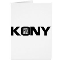 Kony 2012 Video QR Code Joseph Kony Greeting Cards