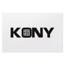 Kony 2012 Video QR Code Joseph Kony Customized Stationery