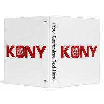 Kony 2012 Video Red QR Code Joseph Kony Vinyl Binders