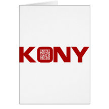 Kony 2012 Video Red QR Code Joseph Kony Greeting Cards