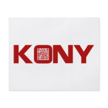 Kony 2012 Video Red QR Code Joseph Kony Custom Flyer