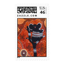 Koobor (Koala) Dreaming Postage Stamp