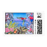 Kookaburra and Rainbow Lorikeets Stamp