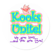 Kooks Unite! Club Gear Round Stickers stickers