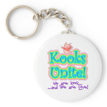 Kooks Unite! Kook Art Pig Design Keychain keychains