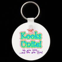 Kooks Unite! Kook Art Pig Design Keychain